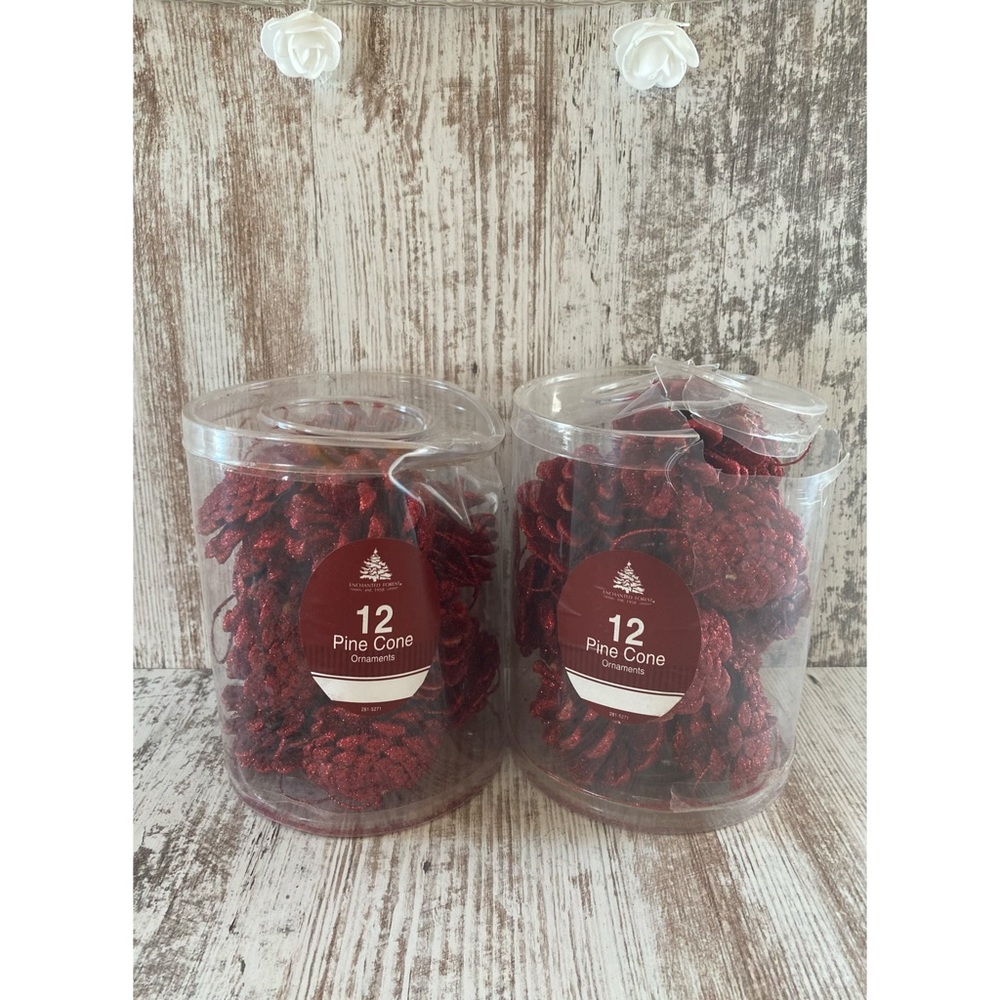 Brand new Enchanted Forest pine cone ornaments bundle